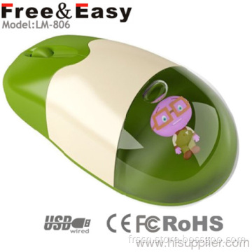 Best Sell Wired Liquid Mouse Can Do Customized Floater 